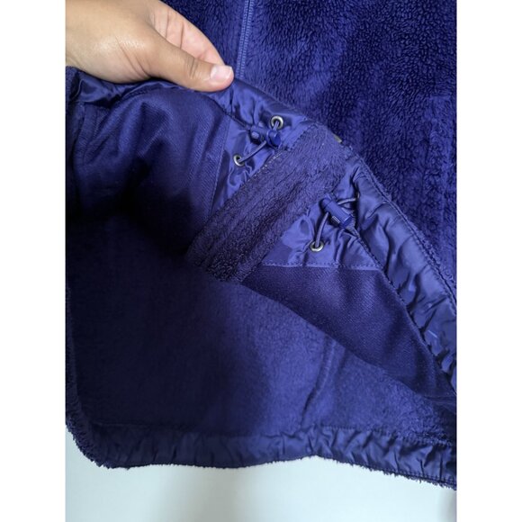 The North Face Logo Purple Fleece Full Zip High Neck Jacket Size Small Athleisur - Picture 6 of 7